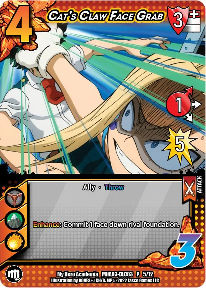Cat's Claw Face Grab card front