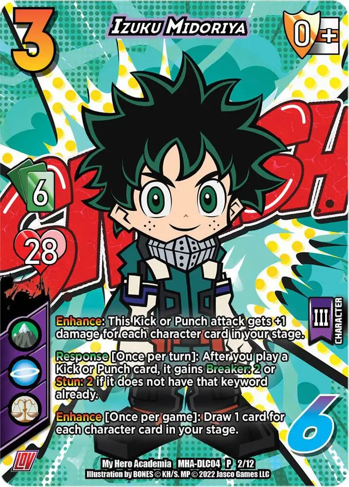 Izuku Midoriya card front