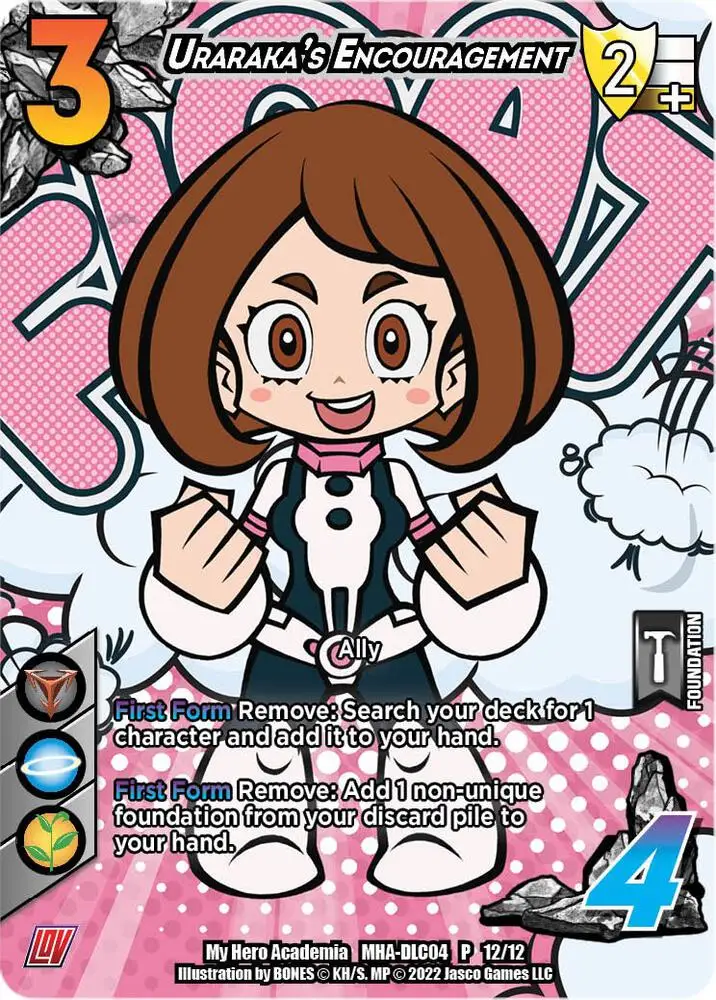 Uraraka's Encouragement card front
