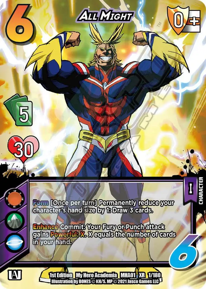 All Might (XR) card front