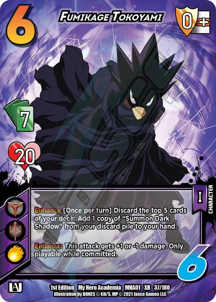 Fumikage Tokoyami (XR) card front