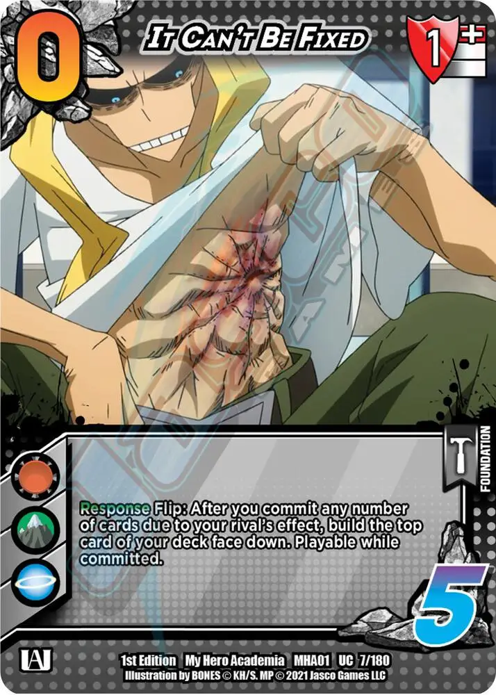 It Can't Be Fixed card front