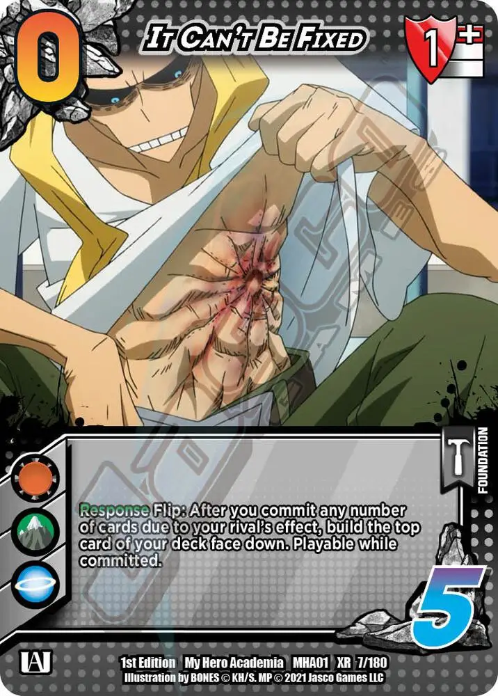 It Can't Be Fixed (XR) card front