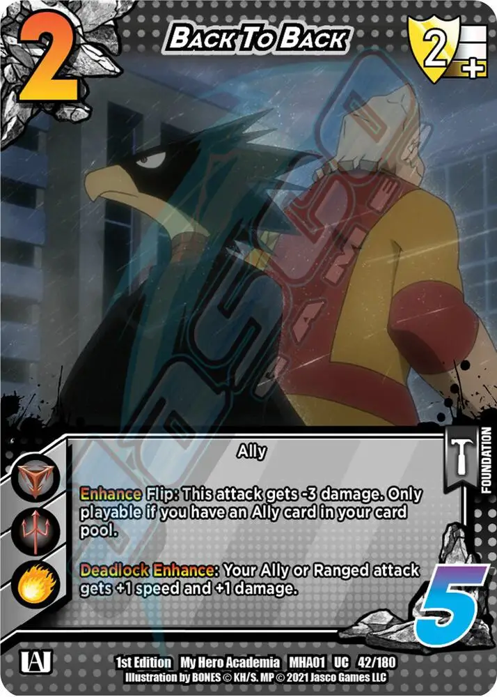 Back to Back card front
