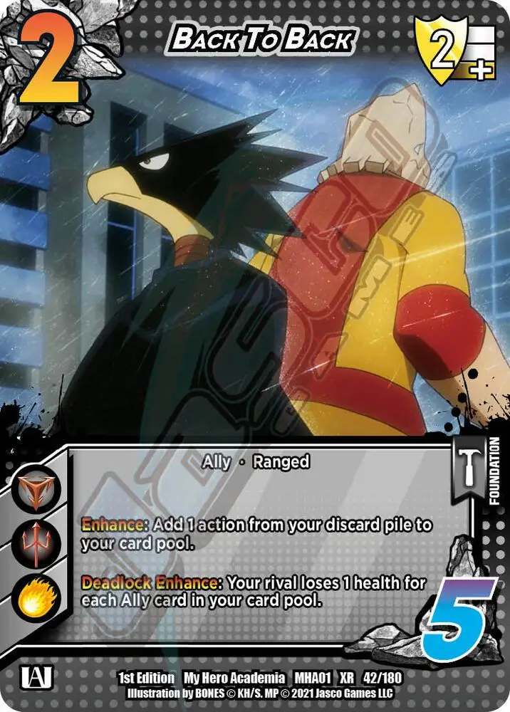 Back to Back (XR) card front