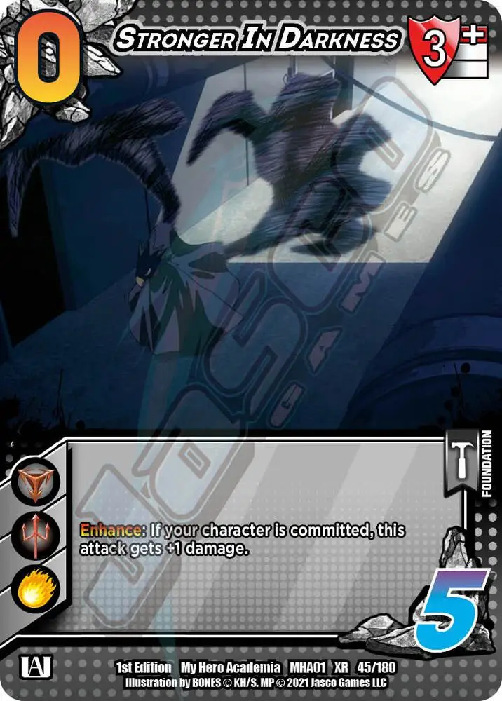 Stronger in Darkness (XR) card front