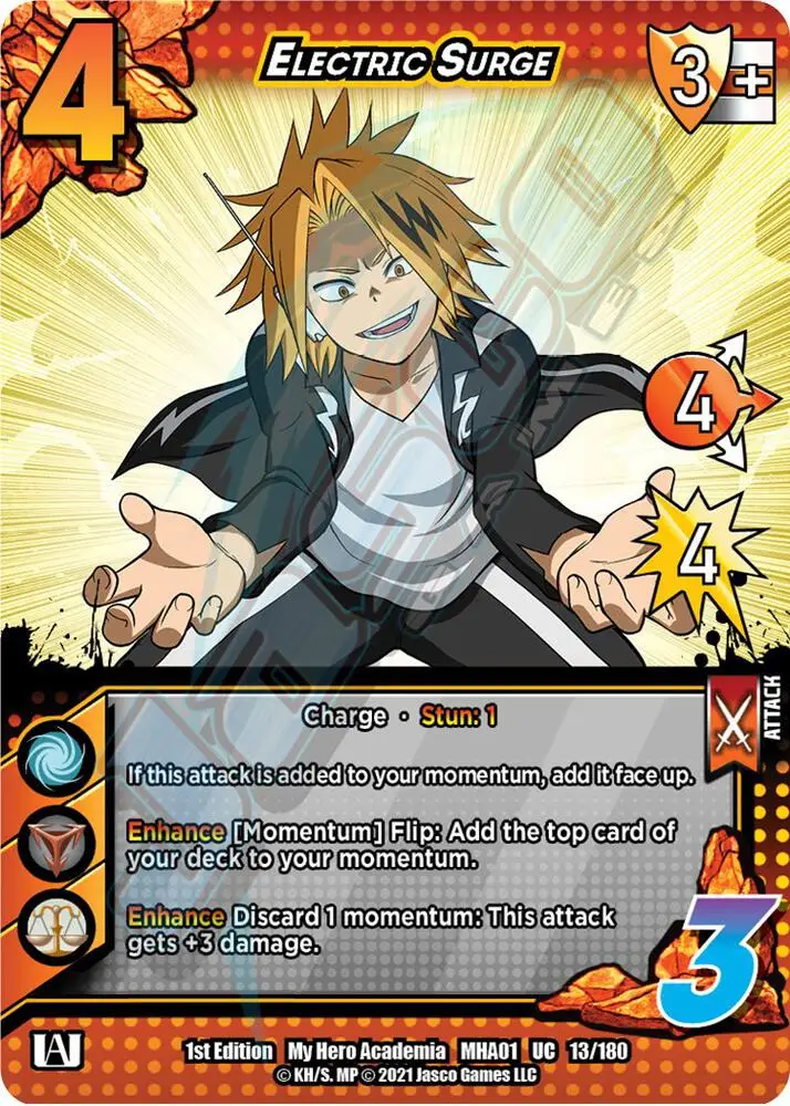 Electric Surge card front