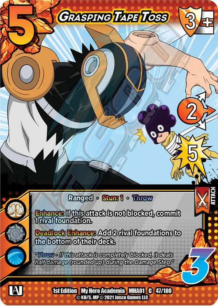 Grasping Tape Toss card front