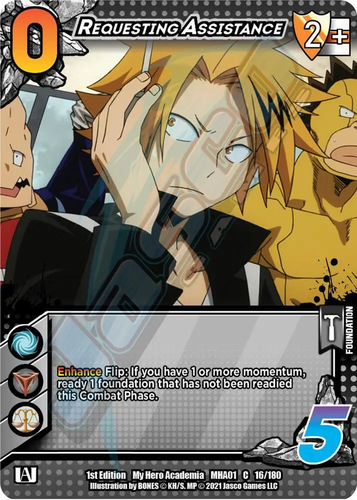 Requesting Assistance card front