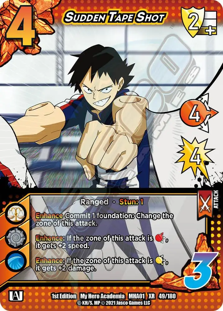 Sudden Tape Shot (XR) card front