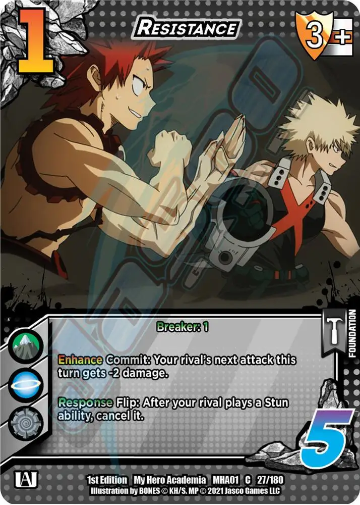 Resistance card front