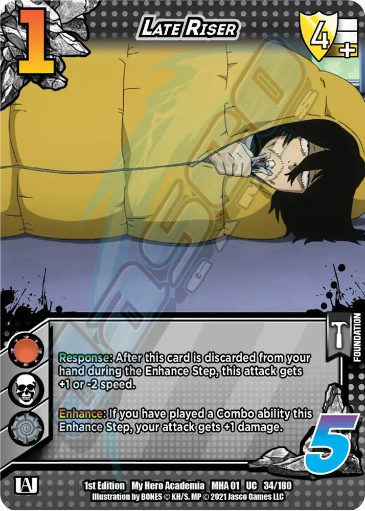 Late Riser card front