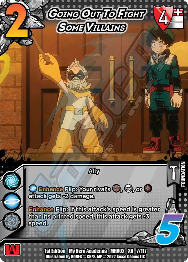 Going Out To Fight Some Villains (XR) card front