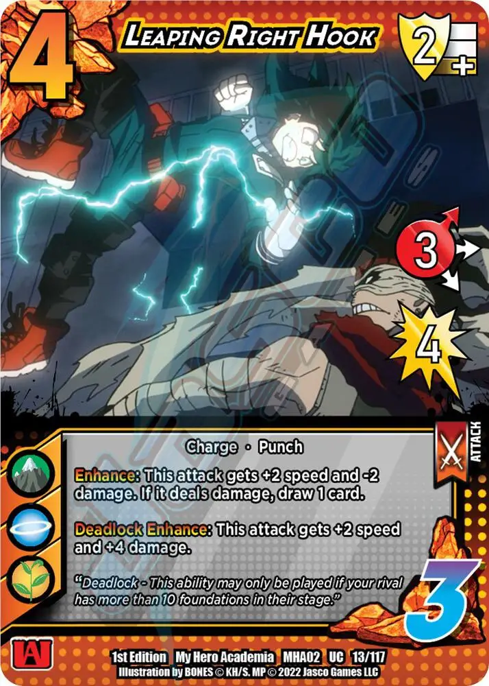 Leaping Right Hook card front