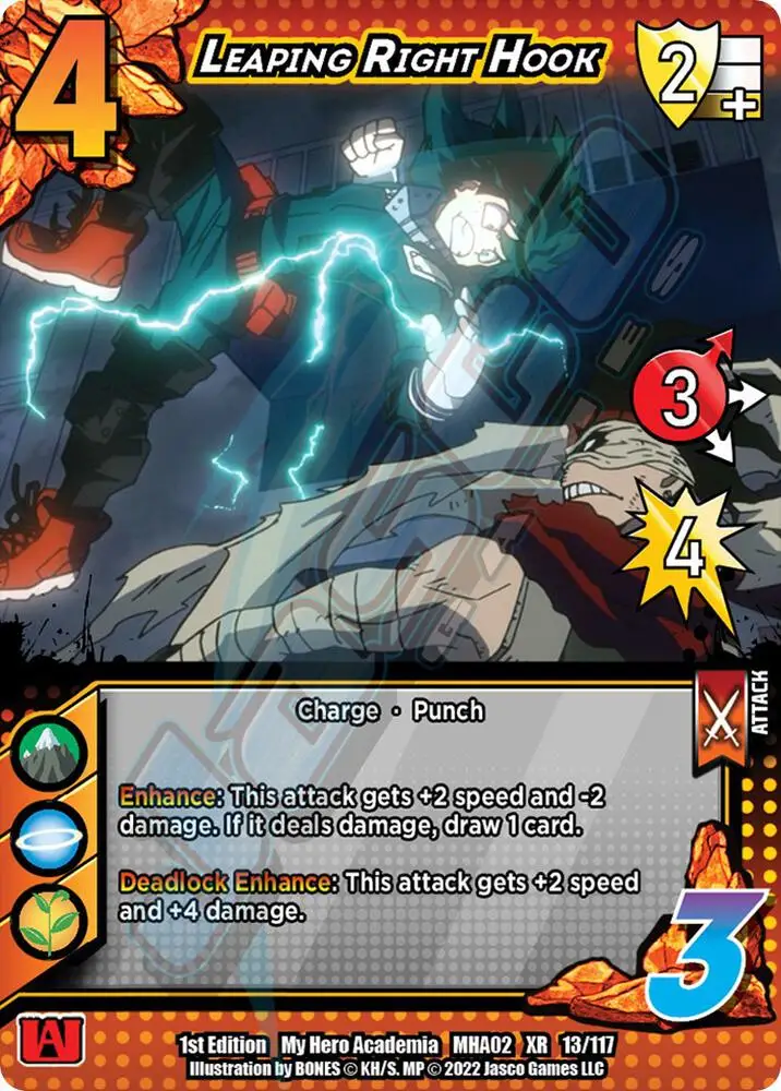 Leaping Right Hook (XR) card front