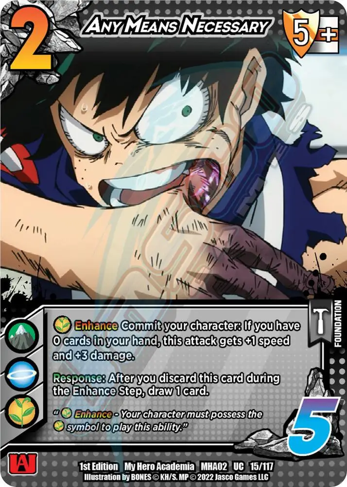 Any Means Necessary card front
