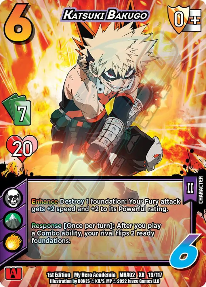 Katsuki Bakugo (XR) card front