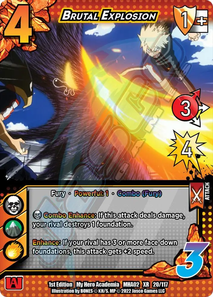 Brutal Explosion (XR) card front