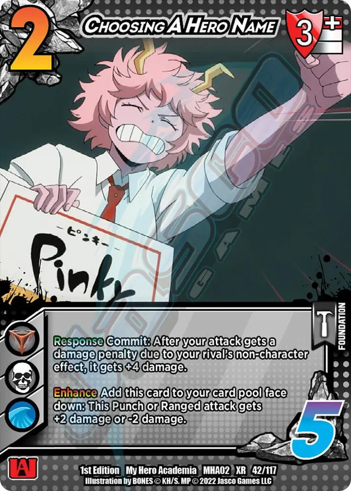 Choosing A Hero Name (XR) card front