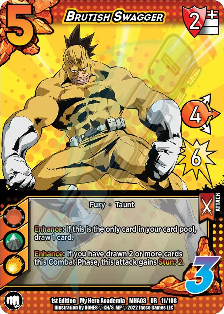 Brutish Swagger card front