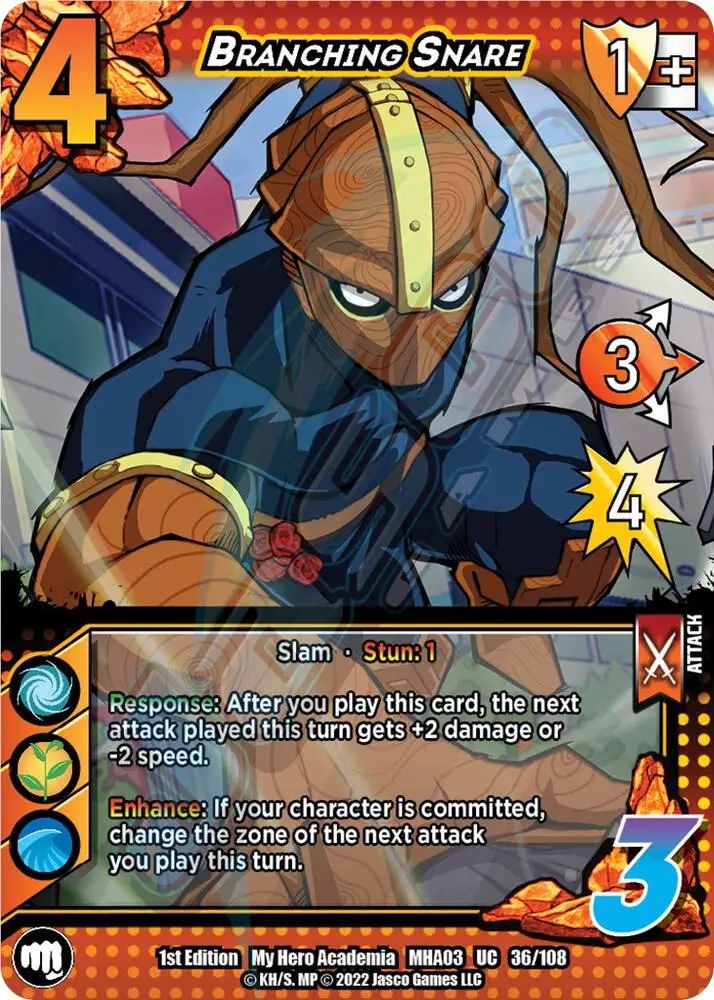 Branching Snare card front