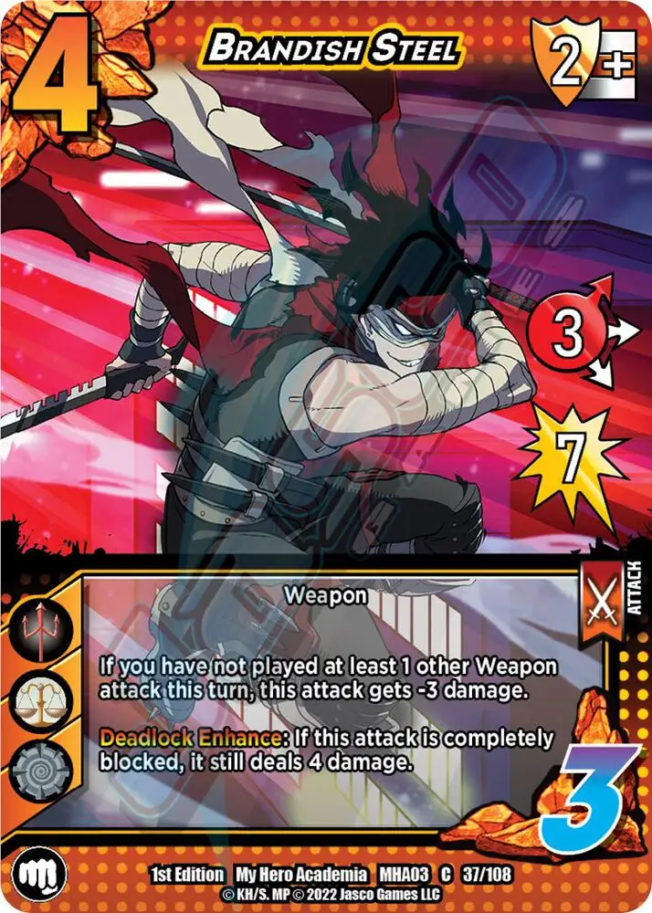 Brandish Steel card front