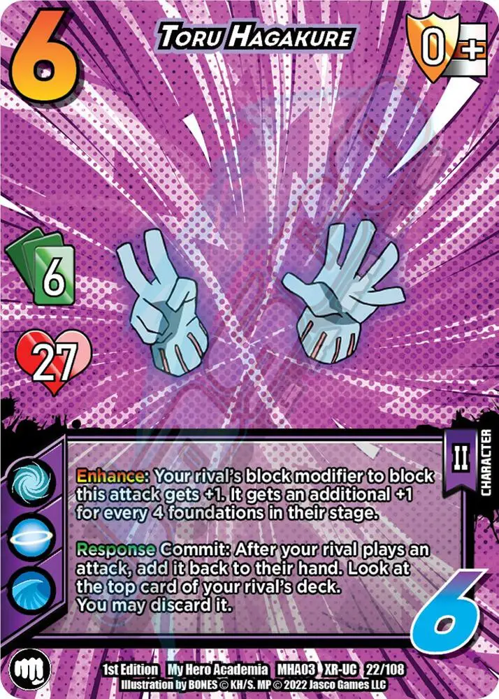 Toru Hagakure (XR) card front