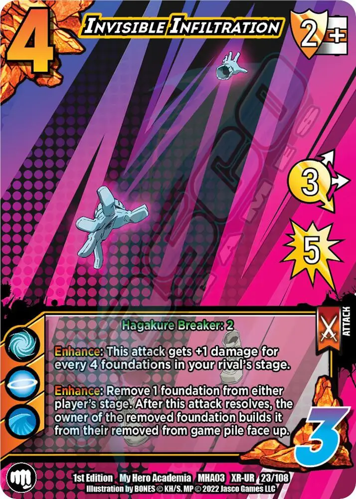 Invisible Infiltration (XR) card front