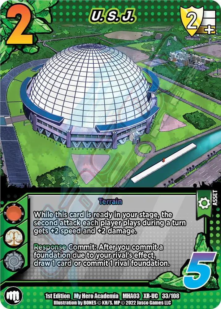 U.S.J. (XR) card front