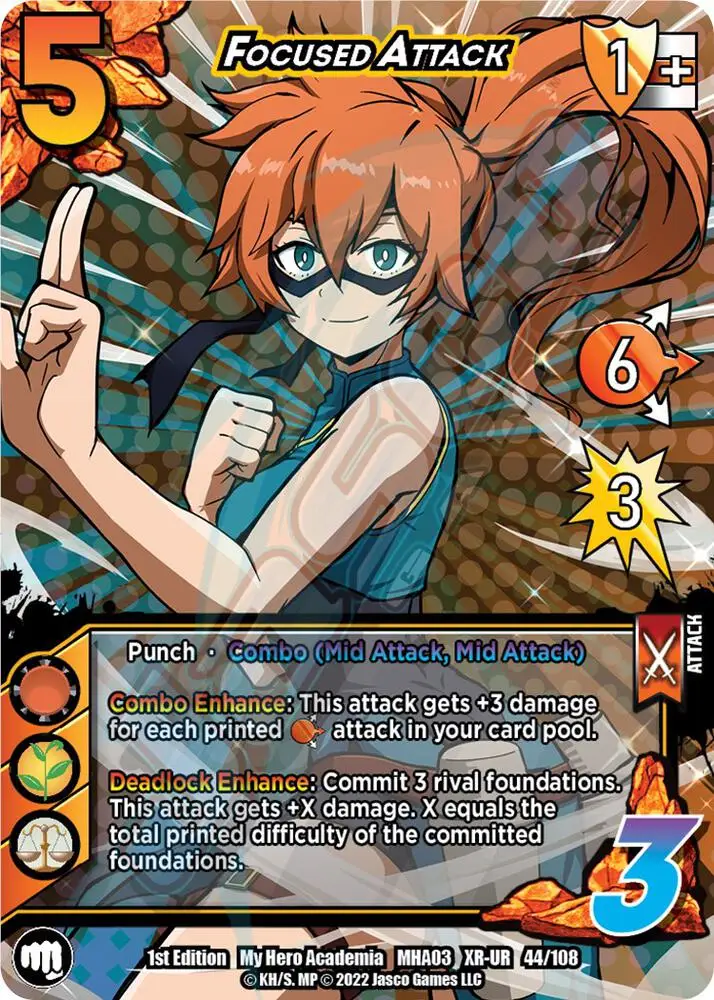 Focused Attack (XR) card front
