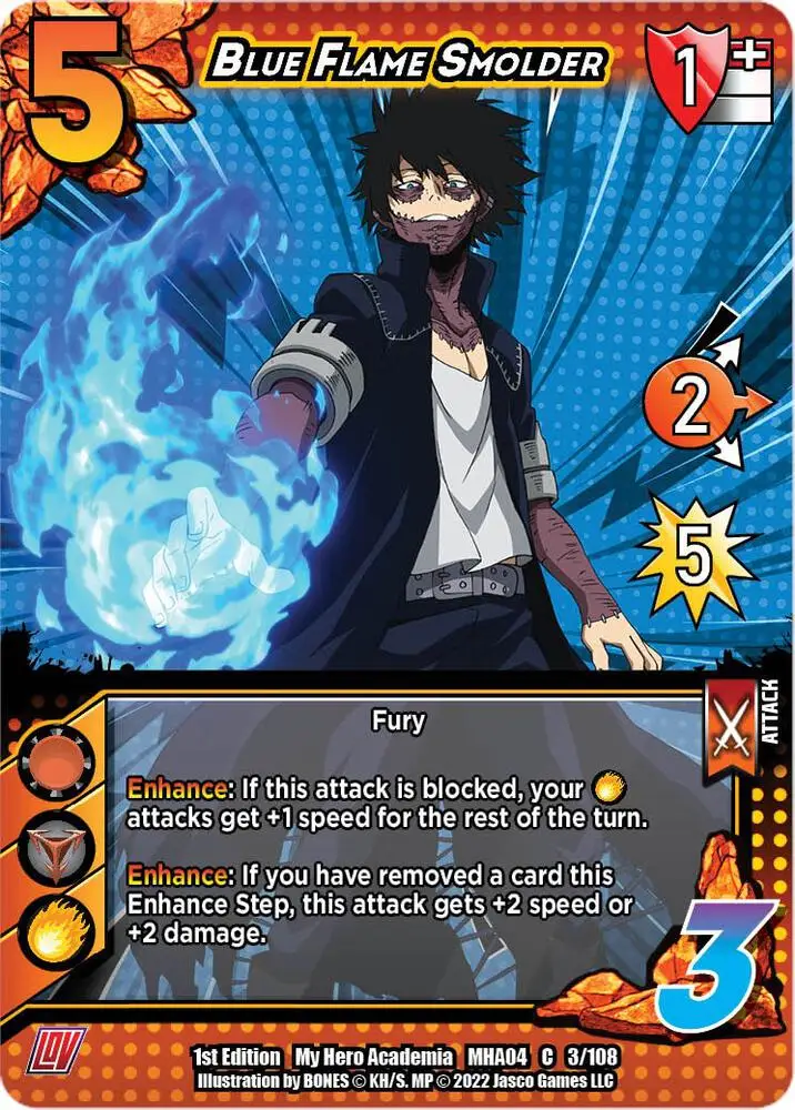 Blue Flame Smolder card front