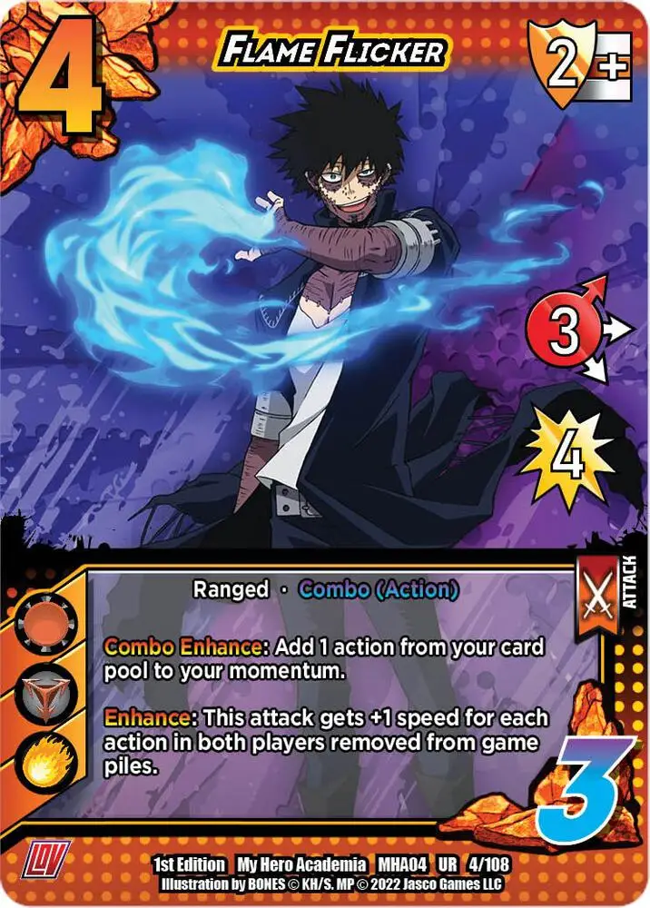 Flame Flicker card front