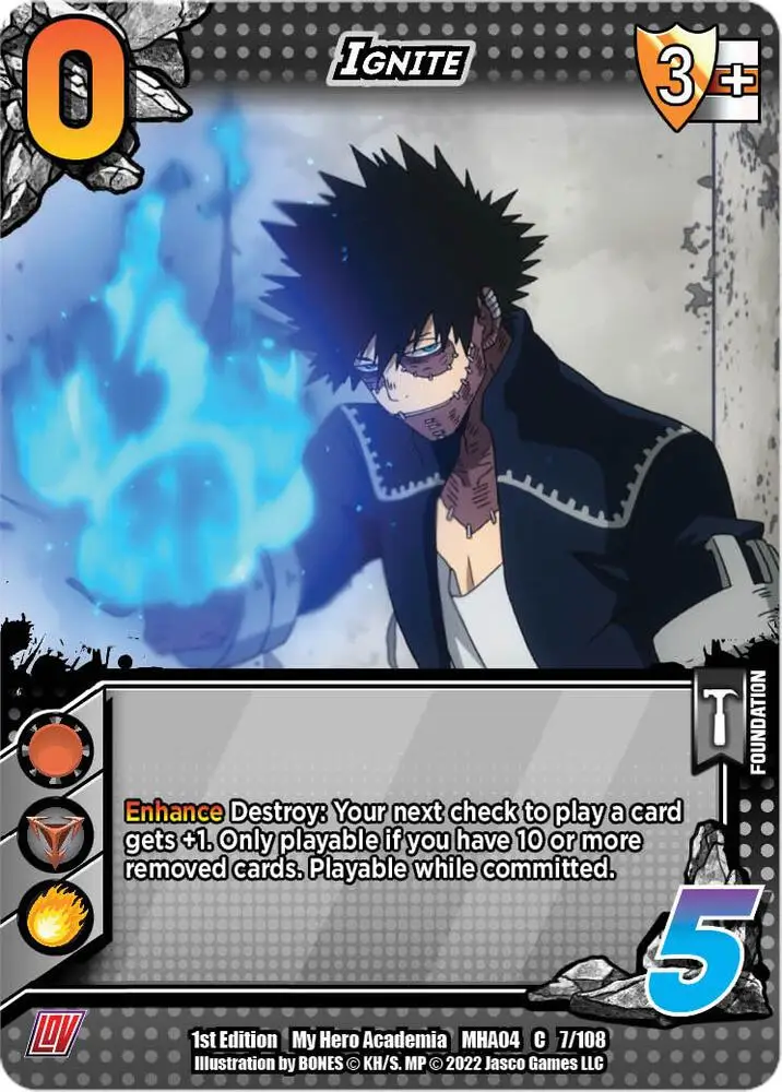 Ignite card front