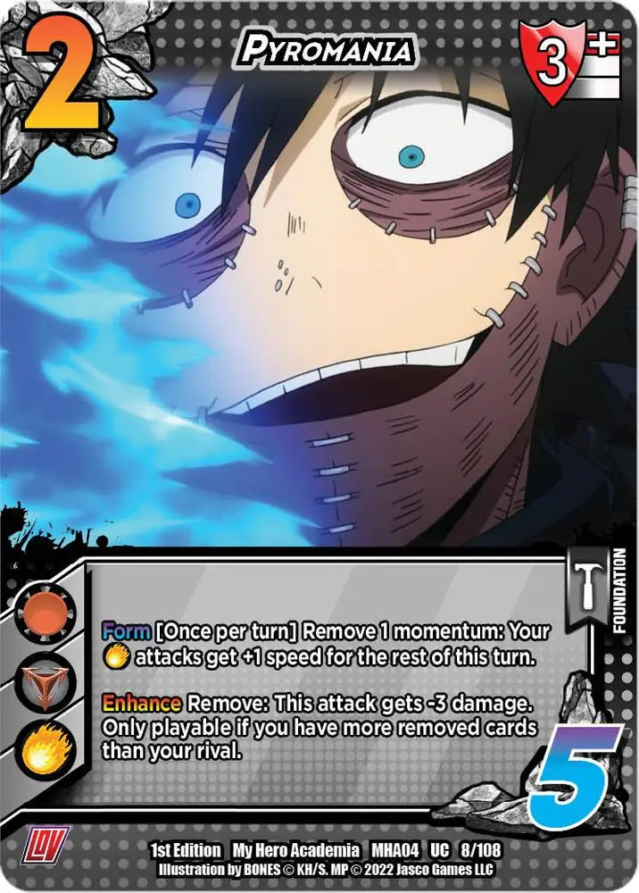 Pyromania card front