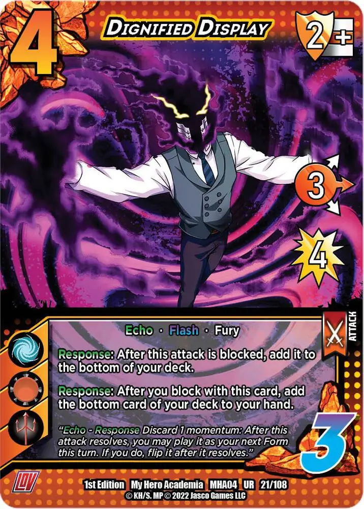 Dignified Display card front