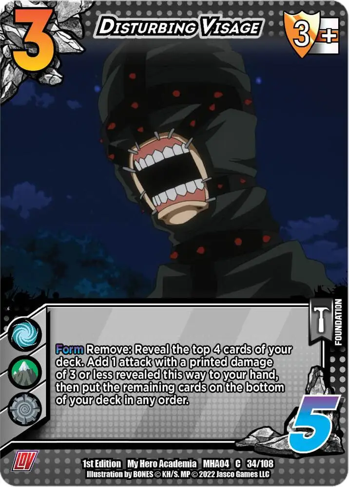 Disturbing Visage card front