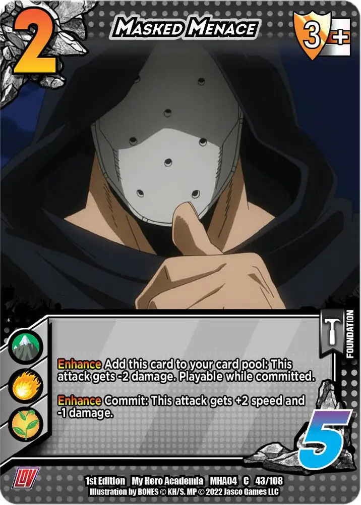 Masked Menace card front
