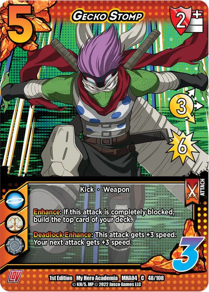 Gecko Stomp card front