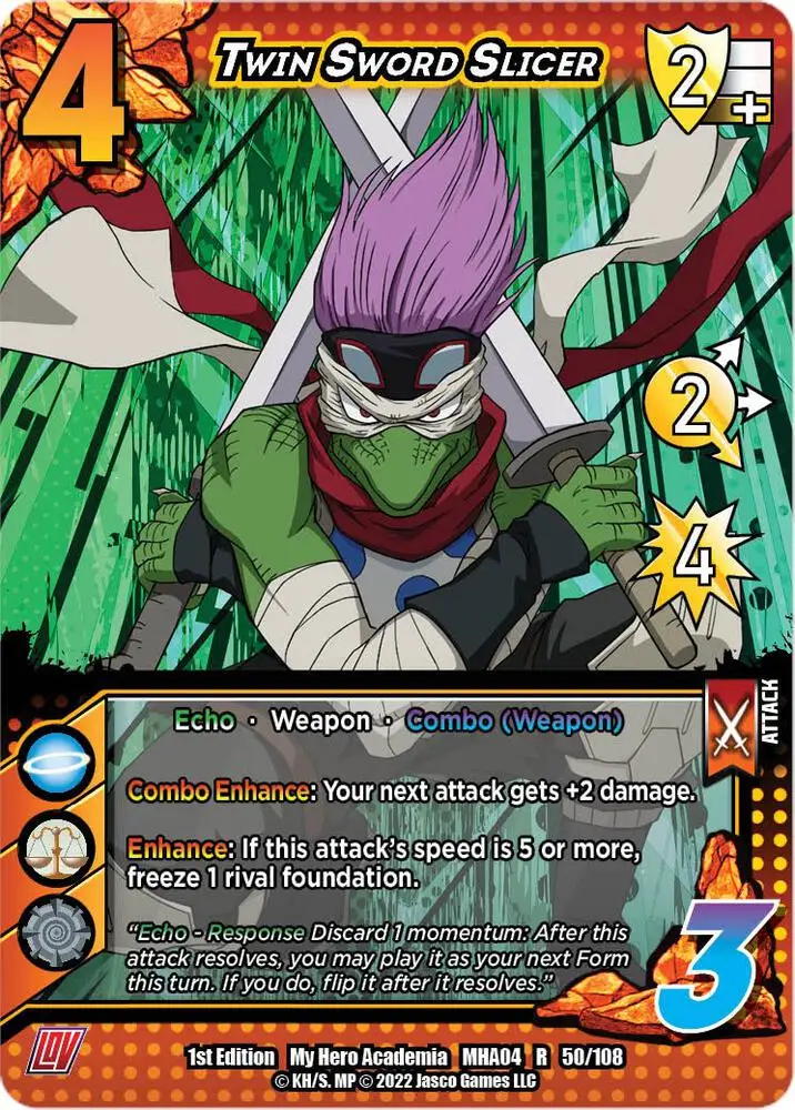 Twin Sword Slicer card front