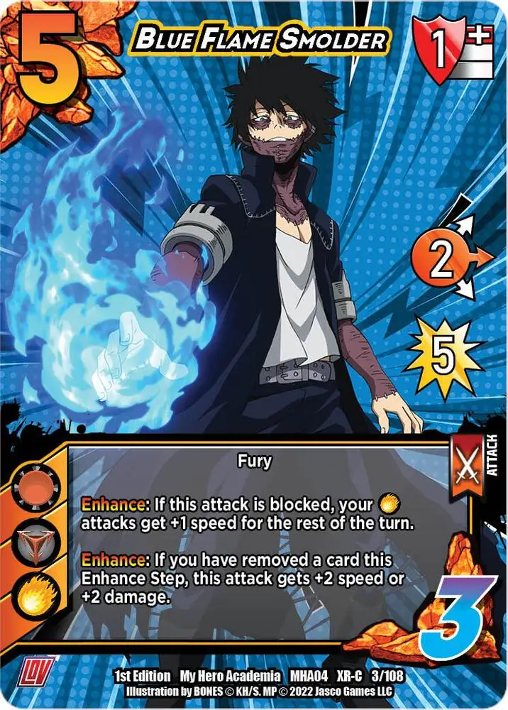 Blue Flame Smolder (XR) card front