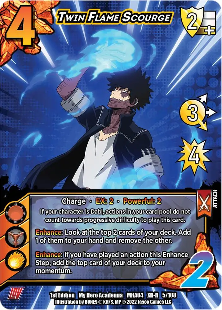 Twin Flame Scourge (XR) card front