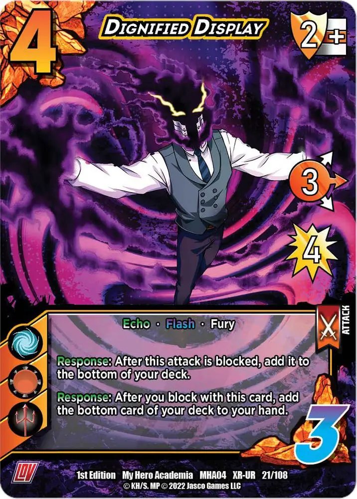 Dignified Display (XR) card front