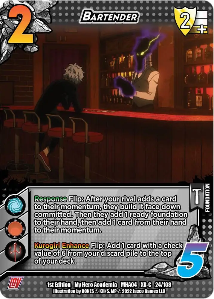 Bartender (XR) card front