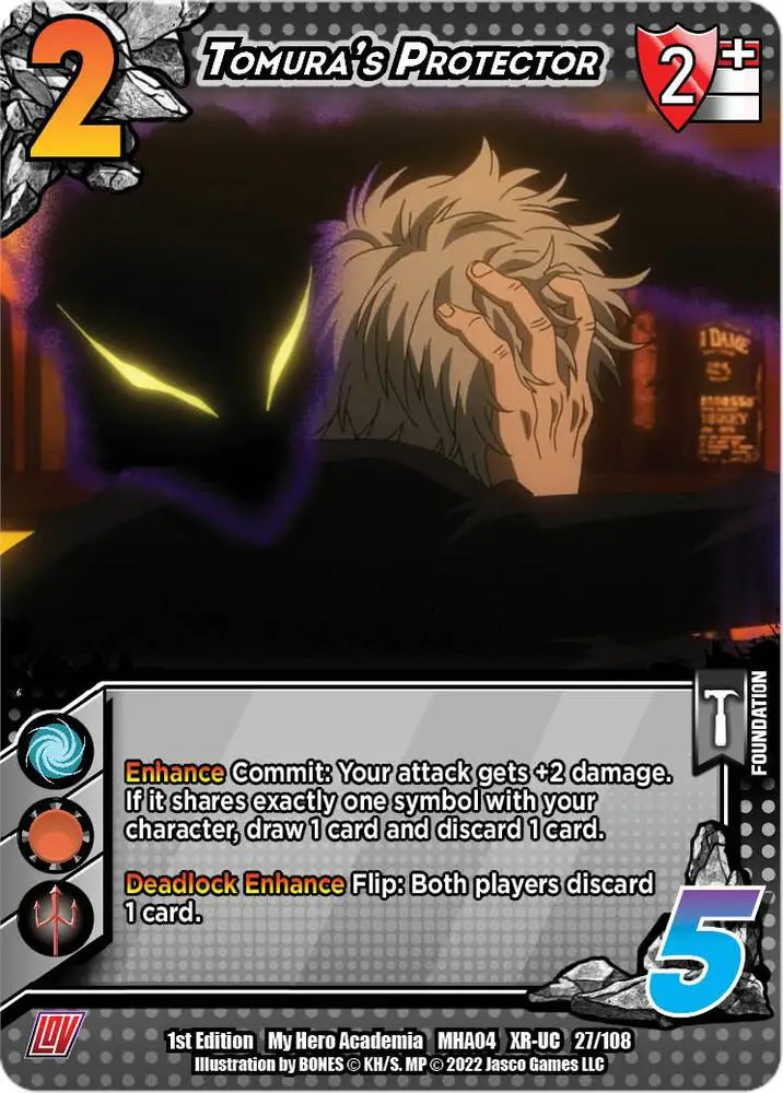 Tomura's Protector (XR) card front