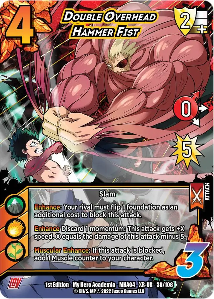 Double Overhead Hammer Fist (XR) card front