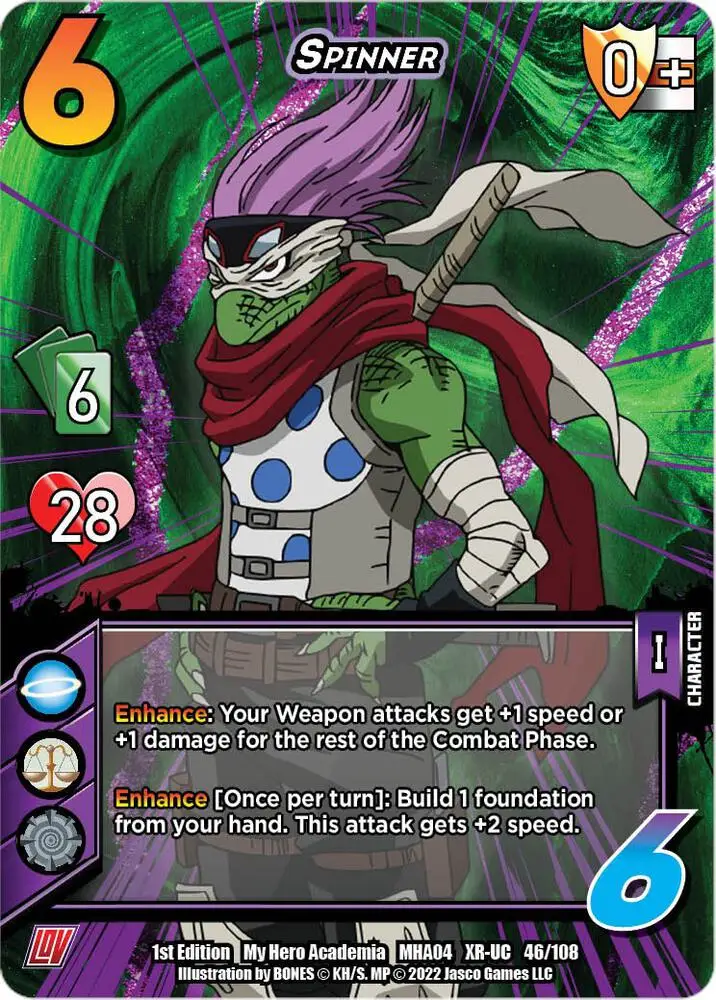 Spinner (XR) card front