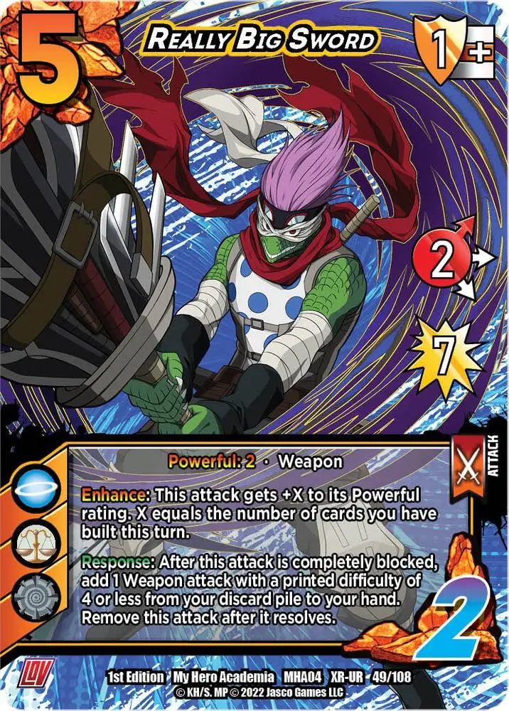 Really Big Sword (XR) card front