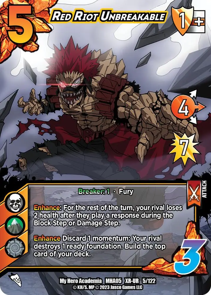 Red Riot Unbreakable (XR) card front