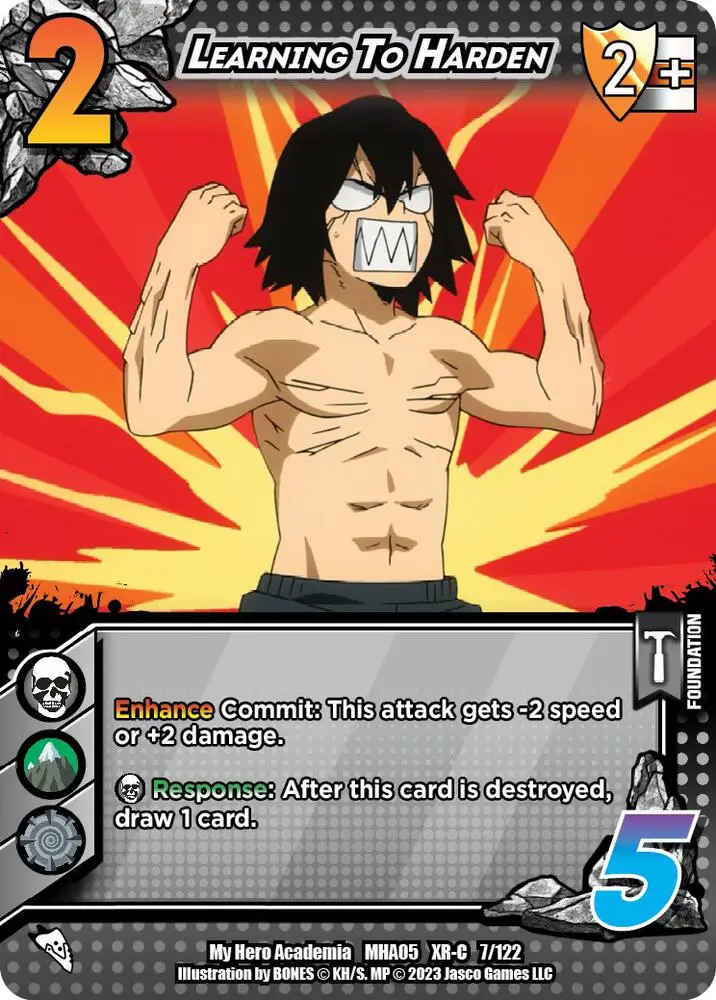 Learning To Harden (XR) card front