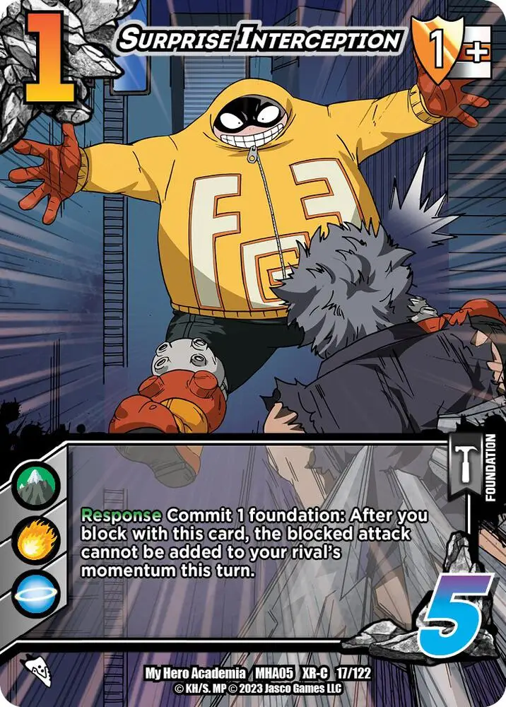 Surprise Interception (XR) card front
